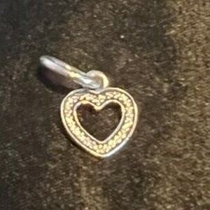 PANDORA Symbol of Love Dangle Charm 791304CZ